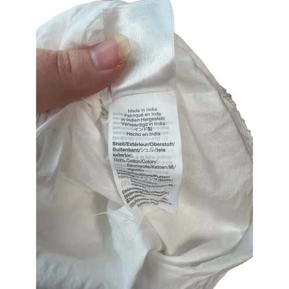 J. Crew Ruffle-Sleeve Maxi Dress in Eyelet in White Size 14 - Picture 14 of 15